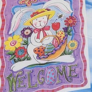 Welcome Easter Bunny Art Reflections Banner Michaels' Exclusive  25"x38" NIP